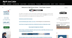 Desktop Screenshot of bigpictureguitar.com